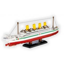 COBI 1681 TÀU BỆNH VIỆN HẢI QUÂN HOÀNG GIA BRITANNIC tỷ lệ 1:700 bộ đồ chơi xếp lắp ráp ghép mô hình Creator HMHS BRITANNIC Sáng Tạo 640 khối