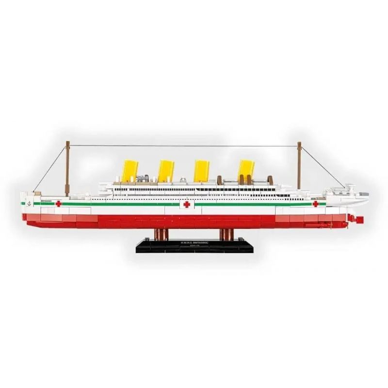 COBI 1681 TÀU BỆNH VIỆN HẢI QUÂN HOÀNG GIA BRITANNIC tỷ lệ 1:700 bộ đồ chơi xếp lắp ráp ghép mô hình Creator HMHS BRITANNIC Sáng Tạo 640 khối