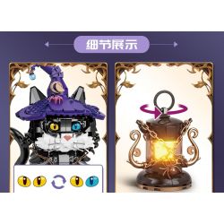 DK 7047 MÈO MA THUẬT bộ đồ chơi xếp lắp ráp ghép mô hình Creator MAGIC CAT Sáng Tạo 1128 khối