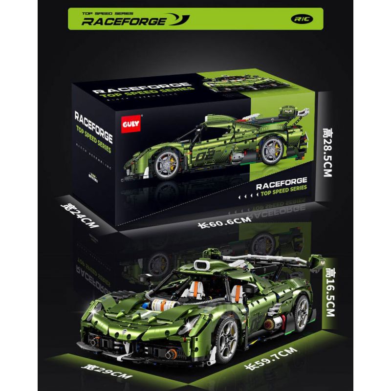 GULY 10628 KOENIGSEGG (KOENIGSEGG) tỷ lệ 1:8 bộ đồ chơi xếp lắp ráp ghép mô hình Technic Kỹ Thuật Công Nghệ Cao Mô Hình Phương Tiện 3838 khối