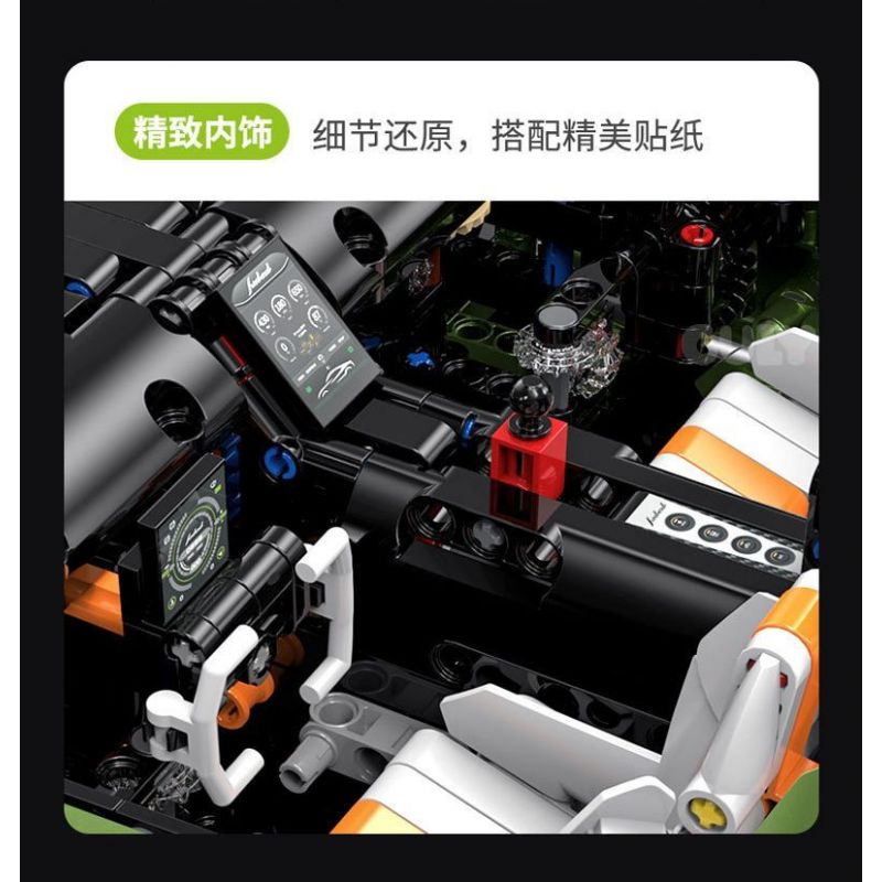 GULY 10628 KOENIGSEGG (KOENIGSEGG) tỷ lệ 1:8 bộ đồ chơi xếp lắp ráp ghép mô hình Technic Kỹ Thuật Công Nghệ Cao Mô Hình Phương Tiện 3838 khối