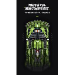 GULY 10628 KOENIGSEGG (KOENIGSEGG) tỷ lệ 1:8 bộ đồ chơi xếp lắp ráp ghép mô hình Technic Kỹ Thuật Công Nghệ Cao Mô Hình Phương Tiện 3838 khối