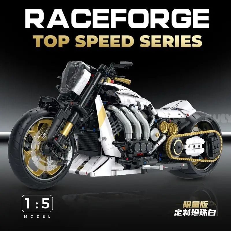 Lego GULY 60522 Xếp hình lắp ráp ghép mô hình Raceforge Xe máy tốc độ tối đa 1:5