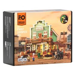 LUMIBRICKS FUNWHOLE F9057 9057 MIỀN TÂY HOA KỲ CỬA HÀNG TẠP HÓA PHƯƠNG bộ đồ chơi xếp lắp ráp ghép mô hình Creator OLD WEST GENERAL STORE Sáng Tạo 1895 khối