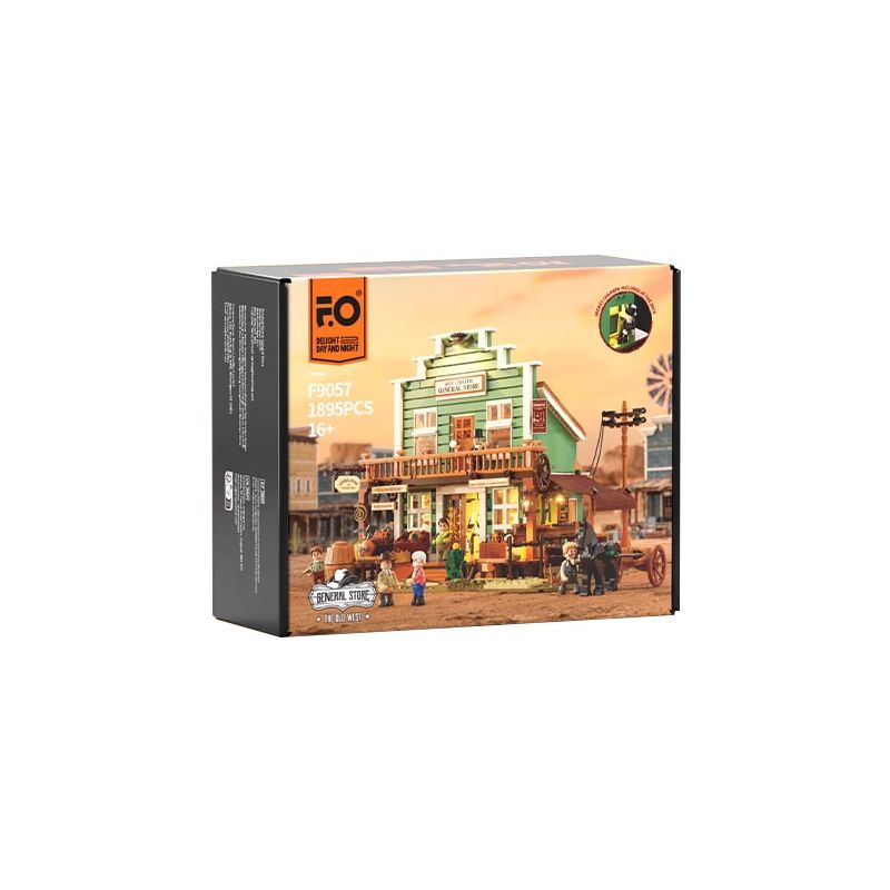 Lego FunWhole F9057 Old West General Store Xếp hình lắp ráp ghép mô hình Miền Tây Hoa Kỳ: Cửa hàng tạp hóa phương Tây