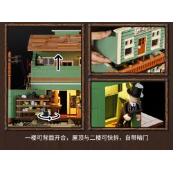 LUMIBRICKS FUNWHOLE F9057 9057 MIỀN TÂY HOA KỲ CỬA HÀNG TẠP HÓA PHƯƠNG bộ đồ chơi xếp lắp ráp ghép mô hình Creator OLD WEST GENERAL STORE Sáng Tạo 1895 khối LUMIBRICKS FUNWHOLE F9057 9057 MIỀN TÂY HOA KỲ CỬA HÀNG TẠP HÓA PHƯƠNG bộ đồ chơi xếp lắp ráp ghép mô hình Creator OLD WEST GENERAL STORE Sáng Tạo 1895 khối