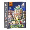 LUMIBRICKS FUNWHOLE F9058 9058 PHỐ MỸ CỬA HÀNG BĂNG ĐĨA bộ đồ chơi xếp lắp ráp ghép mô hình Creator RECORD STORE Sáng Tạo 1980 khối
