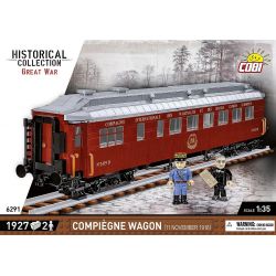COBI 6291 6289 XE DU LỊCH COMPIÈGNE/VẬN CHUYỂN FOCH/VẬN ĐÌNH CHIẾN tỷ lệ 1:35 bộ đồ chơi xếp lắp ráp ghép mô hình City COMPIÈGNE WAGON Thành Phố 1945 khối