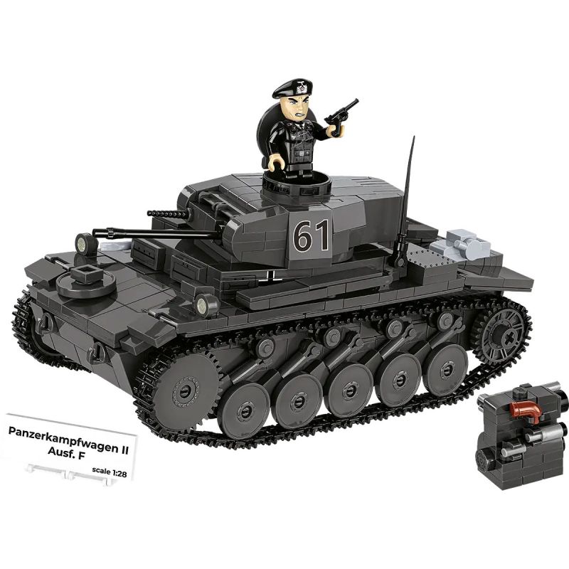 Lego COBI 2597 Panzerkampfwagen II Ausf. F Xếp hình lắp ráp ghép mô hình Thiết Giáp II Kiểu F