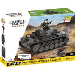COBI 2597 THIẾT GIÁP II KIỂU F tỷ lệ 1:28 bộ đồ chơi xếp lắp ráp ghép mô hình City PANZERKAMPFWAGEN II AUSF. Thành Phố 812 khối