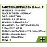 COBI 2597 THIẾT GIÁP II KIỂU F tỷ lệ 1:28 bộ đồ chơi xếp lắp ráp ghép mô hình City PANZERKAMPFWAGEN II AUSF. Thành Phố 812 khối