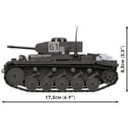 COBI 2597 THIẾT GIÁP II KIỂU F tỷ lệ 1:28 bộ đồ chơi xếp lắp ráp ghép mô hình City PANZERKAMPFWAGEN II AUSF. Thành Phố 812 khối