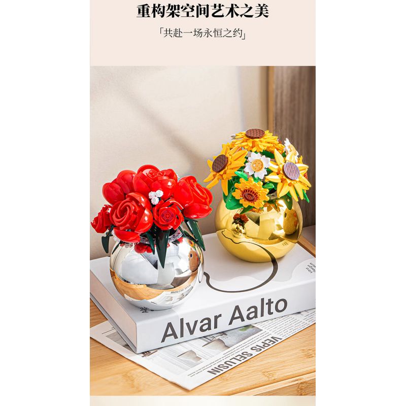 PLEYERID M38-P8061 P8061 8061 M38P8061 38-P8061 HOA HỒNG VẪN THƠM NHƯ NGÀY NÀO bộ đồ chơi xếp lắp ráp ghép mô hình Arts & Crafts