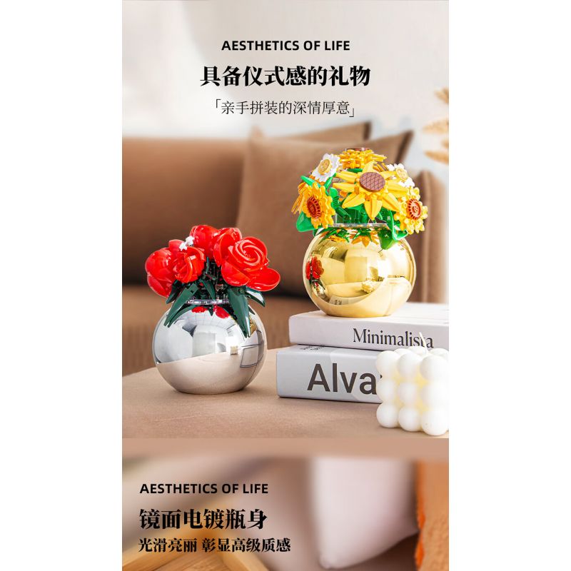 PLEYERID M38-P8061 P8061 8061 M38P8061 38-P8061 HOA HỒNG VẪN THƠM NHƯ NGÀY NÀO bộ đồ chơi xếp lắp ráp ghép mô hình Arts & Crafts