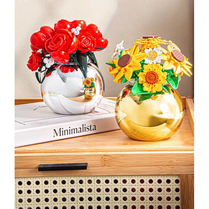 PLEYERID M38-P8062 P8062 8062 M38P8062 38-P8062 HOA HƯỚNG DƯƠNG bộ đồ chơi xếp lắp ráp ghép mô hình Arts & Crafts