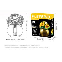 PLEYERID M38-P8062 P8062 8062 M38P8062 38-P8062 HOA HƯỚNG DƯƠNG bộ đồ chơi xếp lắp ráp ghép mô hình Arts & Crafts