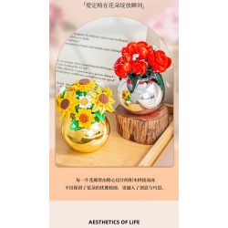 PLEYERID M38-P8062 P8062 8062 M38P8062 38-P8062 HOA HƯỚNG DƯƠNG bộ đồ chơi xếp lắp ráp ghép mô hình Arts & Crafts