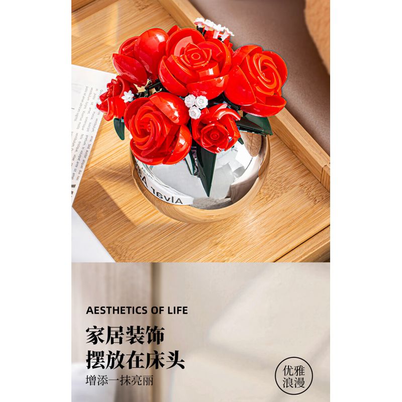 PLEYERID M38-P8062 P8062 8062 M38P8062 38-P8062 HOA HƯỚNG DƯƠNG bộ đồ chơi xếp lắp ráp ghép mô hình Arts & Crafts