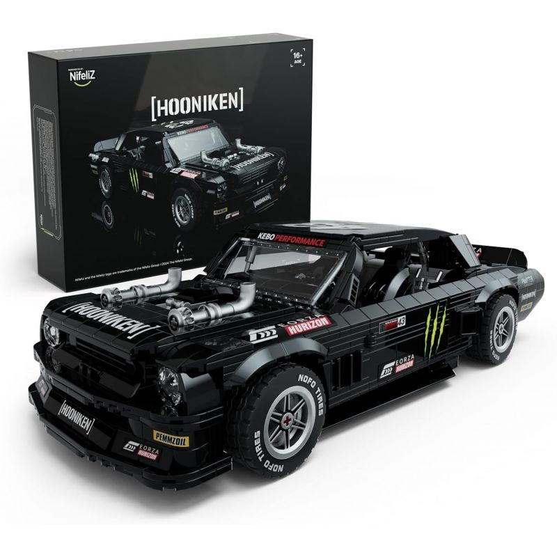 Lego Nifeliz NF10272 HOONIKEN Xếp hình lắp ráp ghép mô hình Ford Mustang Hoonicorn V2