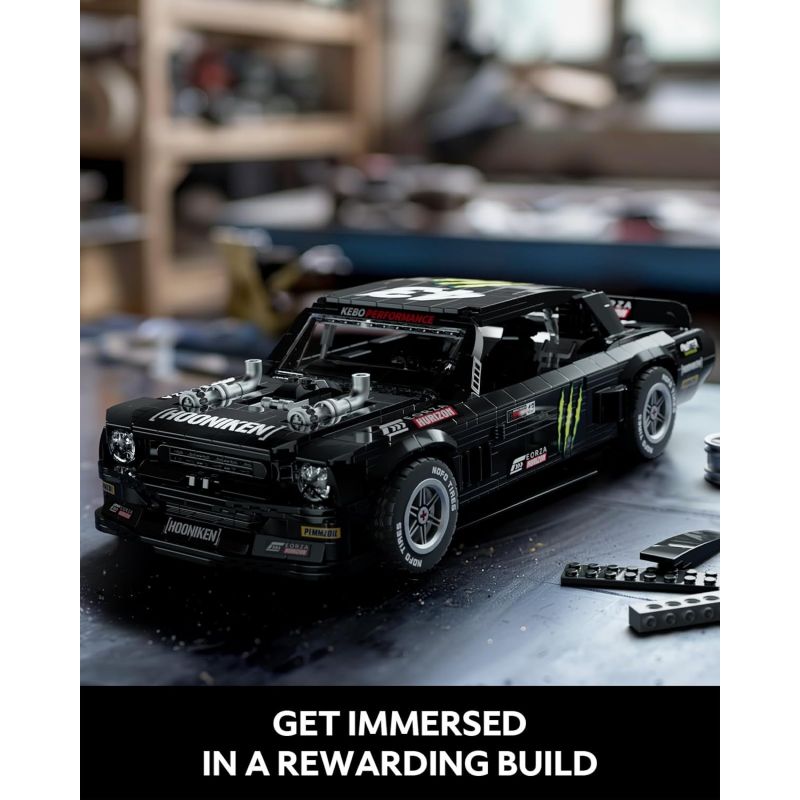 NIFELIZ NF10272 10272 FORD MUSTANG HOONICORN V2 bộ đồ chơi xếp lắp ráp ghép mô hình Creator HOONIKEN Sáng Tạo 1421 khối