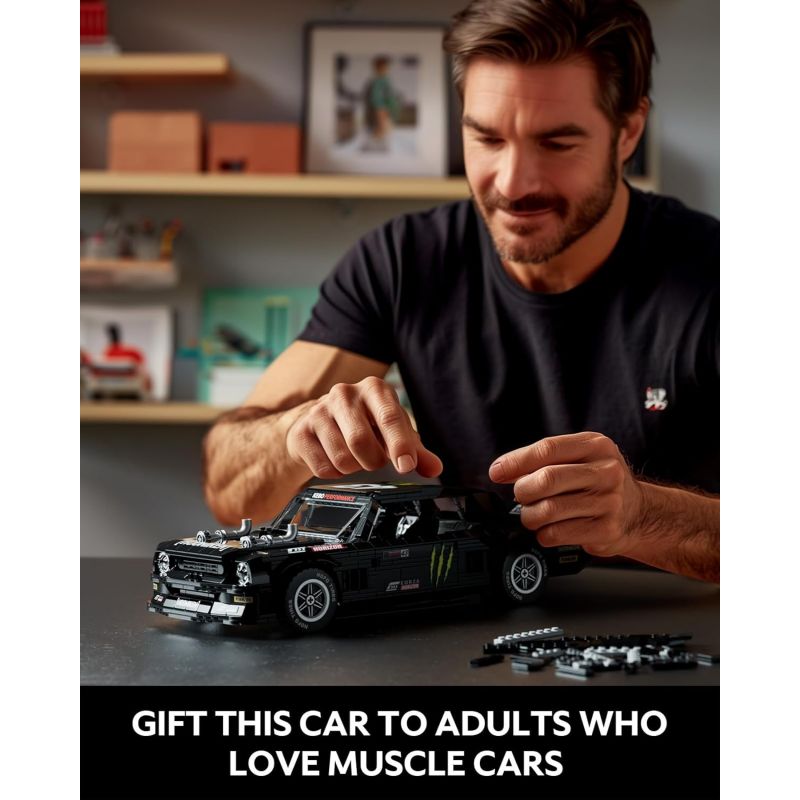 NIFELIZ NF10272 10272 FORD MUSTANG HOONICORN V2 bộ đồ chơi xếp lắp ráp ghép mô hình Creator HOONIKEN Sáng Tạo 1421 khối