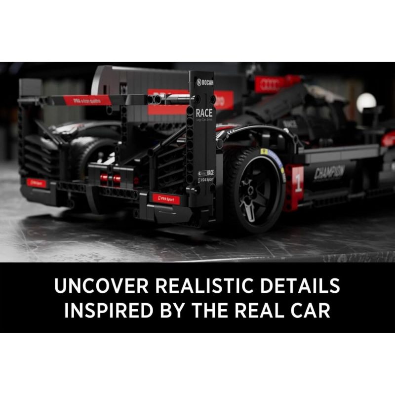 NIFELIZ NF10214 10214 XE ĐUA ĐƯỜNG DÀI AUDI R18 tỷ lệ 1:10 bộ đồ chơi xếp lắp ráp ghép mô hình Technic Kỹ Thuật Công Nghệ Cao Mô Hình Phương Tiện 1685 khối