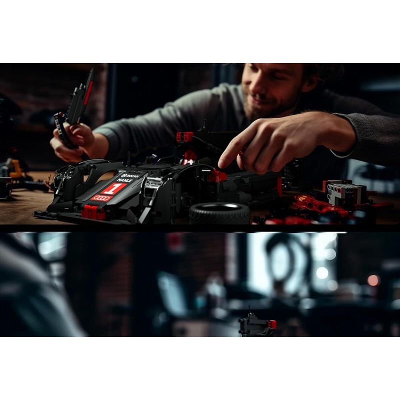 NIFELIZ NF10214 10214 XE ĐUA ĐƯỜNG DÀI AUDI R18 tỷ lệ 1:10 bộ đồ chơi xếp lắp ráp ghép mô hình Technic Kỹ Thuật Công Nghệ Cao Mô Hình Phương Tiện 1685 khối