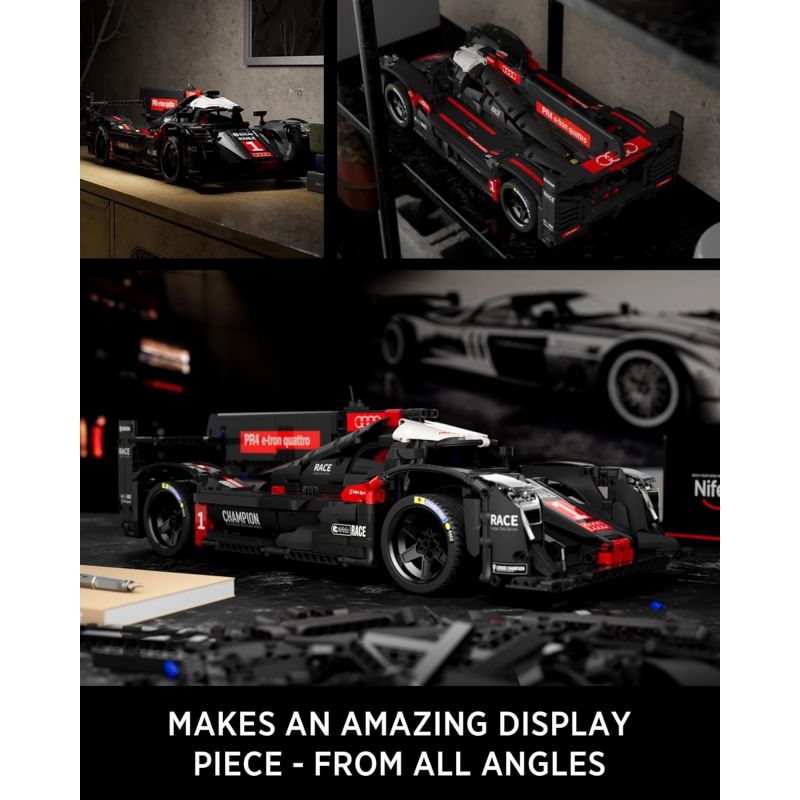 NIFELIZ NF10214 10214 XE ĐUA ĐƯỜNG DÀI AUDI R18 tỷ lệ 1:10 bộ đồ chơi xếp lắp ráp ghép mô hình Technic Kỹ Thuật Công Nghệ Cao Mô Hình Phương Tiện 1685 khối