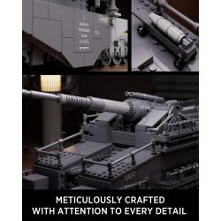 NIFELIZ NF10240 10240 PHÁO XE LỬA HẠNG NẶNG GUSTAV bộ đồ chơi xếp lắp ráp ghép mô hình Military Army Quân Sự Bộ Đội 2355 khối