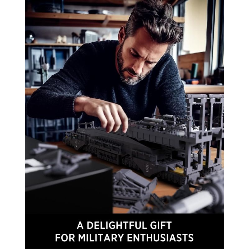 NIFELIZ NF10240 10240 PHÁO XE LỬA HẠNG NẶNG GUSTAV bộ đồ chơi xếp lắp ráp ghép mô hình Military Army Quân Sự Bộ Đội 2355 khối