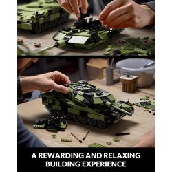 NIFELIZ NF10269 10269 XE TĂNG CHIẾN ĐẤU CHỦ LỰC LEOPARD 2A7 bộ đồ chơi xếp lắp ráp ghép mô hình Military Army LEOPARD II A7 TANK Quân Sự Bộ Đội 2069 khối