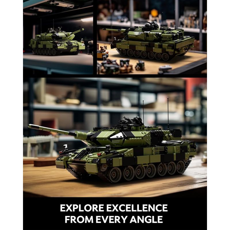 NIFELIZ NF10269 10269 XE TĂNG CHIẾN ĐẤU CHỦ LỰC LEOPARD 2A7 bộ đồ chơi xếp lắp ráp ghép mô hình Military Army LEOPARD II A7 TANK Quân Sự Bộ Đội 2069 khối