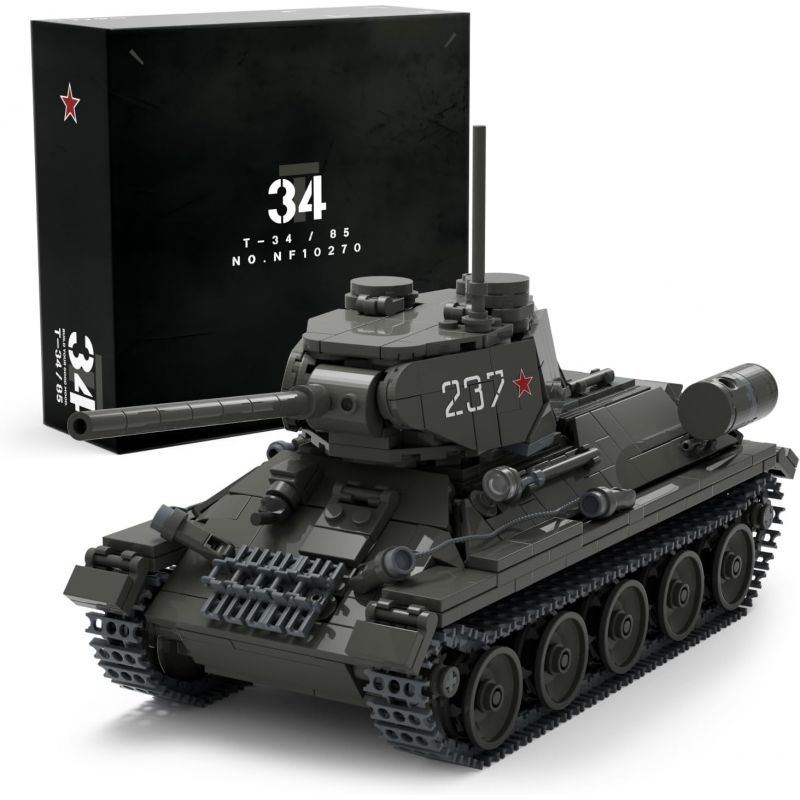 Lego Nifeliz NF10270 T34 85 Tank Xếp hình lắp ráp ghép mô hình xe tăng T34 85