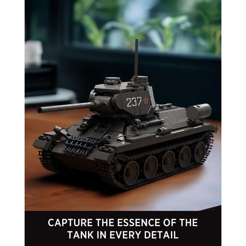 NIFELIZ NF10270 10270 XE TĂNG T34/85 bộ đồ chơi xếp lắp ráp ghép mô hình Military Army T34/85 TANK Quân Sự Bộ Đội 818 khối