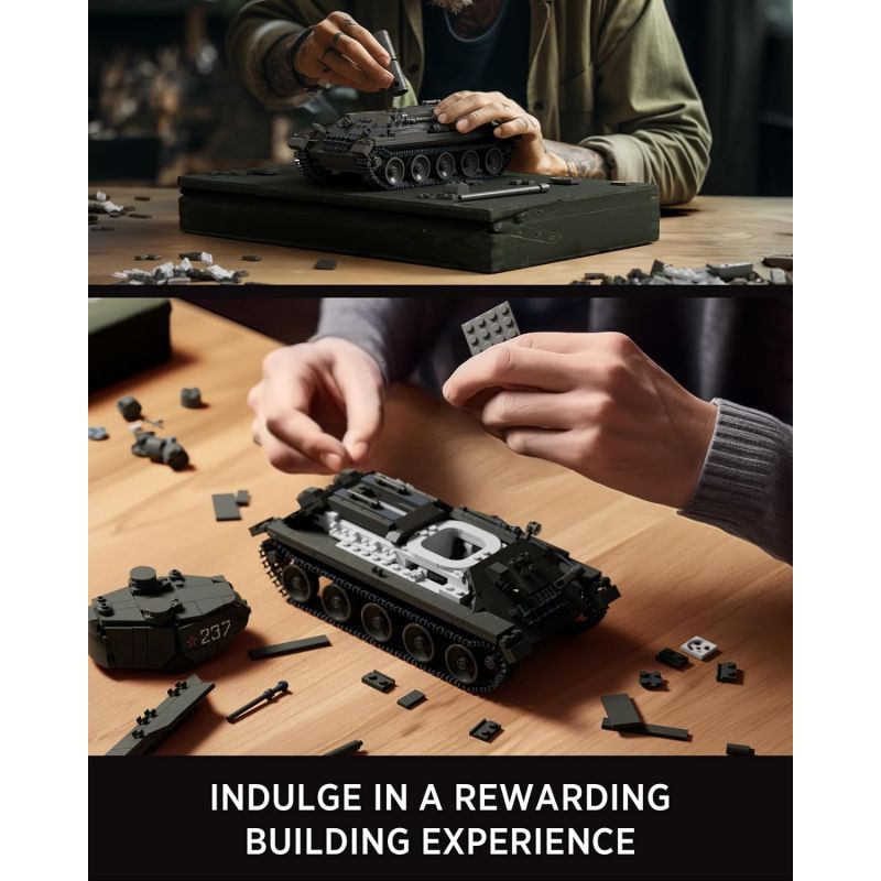 NIFELIZ NF10270 10270 XE TĂNG T34/85 bộ đồ chơi xếp lắp ráp ghép mô hình Military Army T34/85 TANK Quân Sự Bộ Đội 818 khối