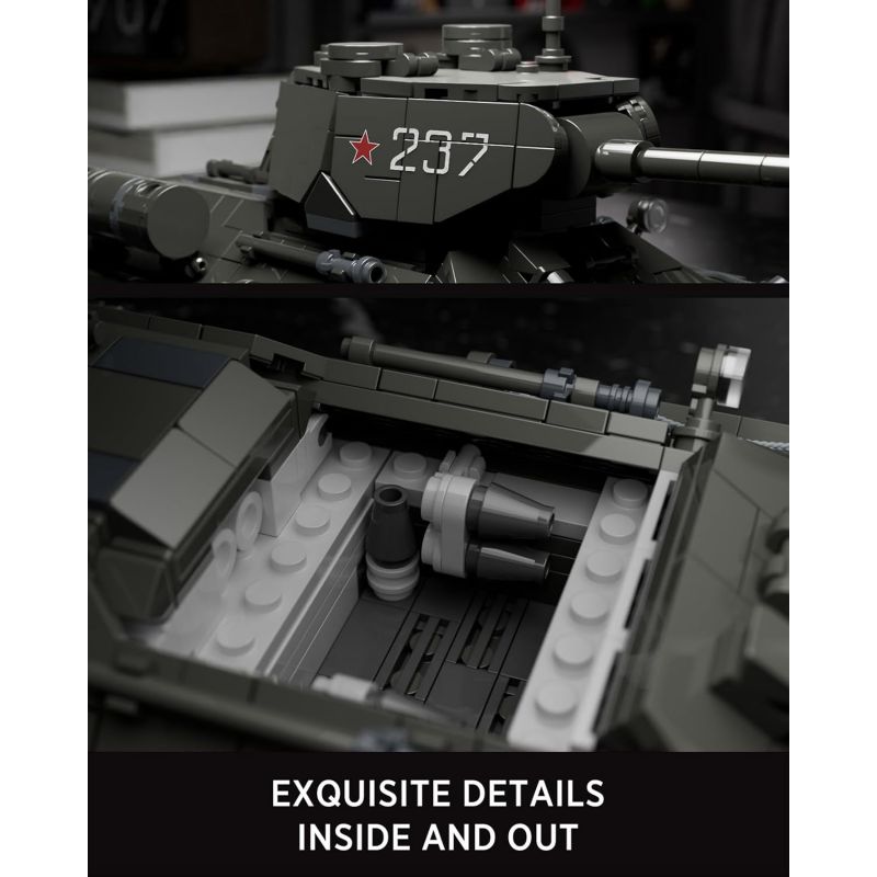 NIFELIZ NF10270 10270 XE TĂNG T34/85 bộ đồ chơi xếp lắp ráp ghép mô hình Military Army T34/85 TANK Quân Sự Bộ Đội 818 khối