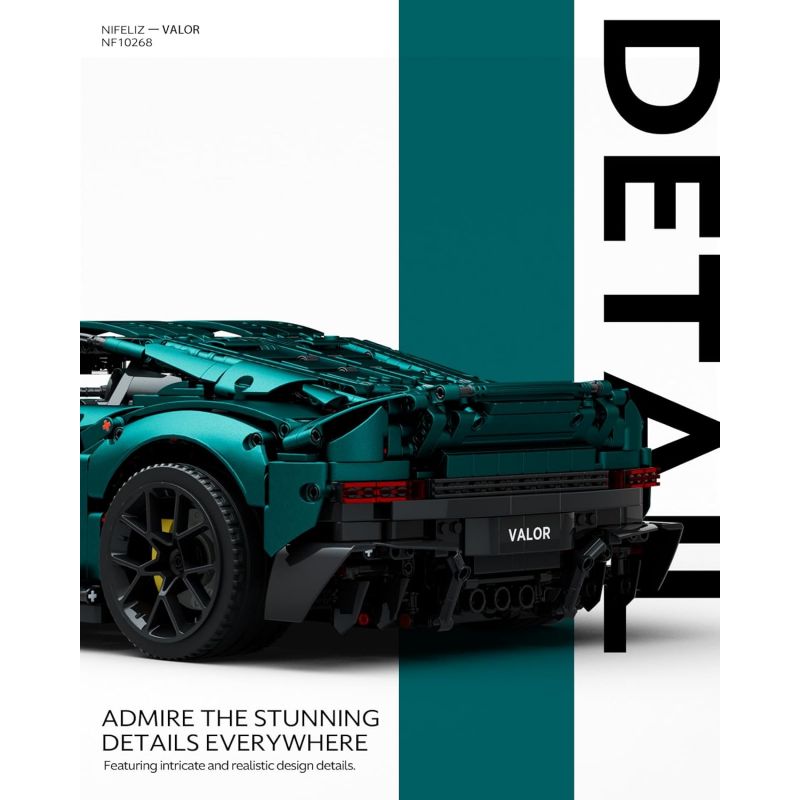NIFELIZ NF10268 10268 ASTON MARTIN CHIẾN THẮNG bộ đồ chơi xếp lắp ráp ghép mô hình Technic ASTON MARTIN VICTOR Kỹ Thuật Công Nghệ Cao Mô Hình Phương Tiện 3374 khối