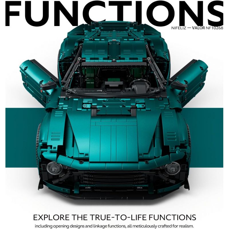 NIFELIZ NF10268 10268 ASTON MARTIN CHIẾN THẮNG bộ đồ chơi xếp lắp ráp ghép mô hình Technic ASTON MARTIN VICTOR Kỹ Thuật Công Nghệ Cao Mô Hình Phương Tiện 3374 khối