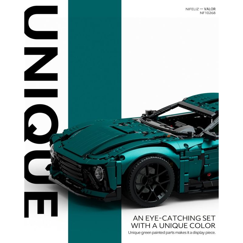 NIFELIZ NF10268 10268 ASTON MARTIN CHIẾN THẮNG bộ đồ chơi xếp lắp ráp ghép mô hình Technic ASTON MARTIN VICTOR Kỹ Thuật Công Nghệ Cao Mô Hình Phương Tiện 3374 khối