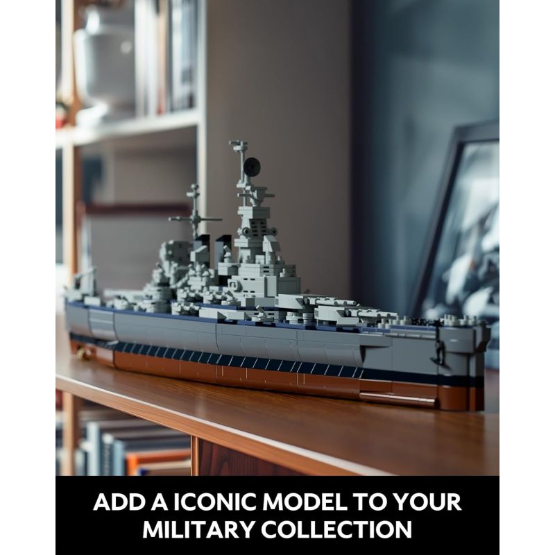 NIFELIZ NF10280 10280 LỚP THIẾT GIÁP HẠM NORTH CAROLINA bộ đồ chơi xếp lắp ráp ghép mô hình Technic NORTH BATTLESHIP Kỹ Thuật Công Nghệ Cao Mô Hình Phương Tiện 1701 khối