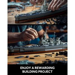 NIFELIZ NF10280 10280 LỚP THIẾT GIÁP HẠM NORTH CAROLINA bộ đồ chơi xếp lắp ráp ghép mô hình Technic NORTH BATTLESHIP Kỹ Thuật Công Nghệ Cao Mô Hình Phương Tiện 1701 khối