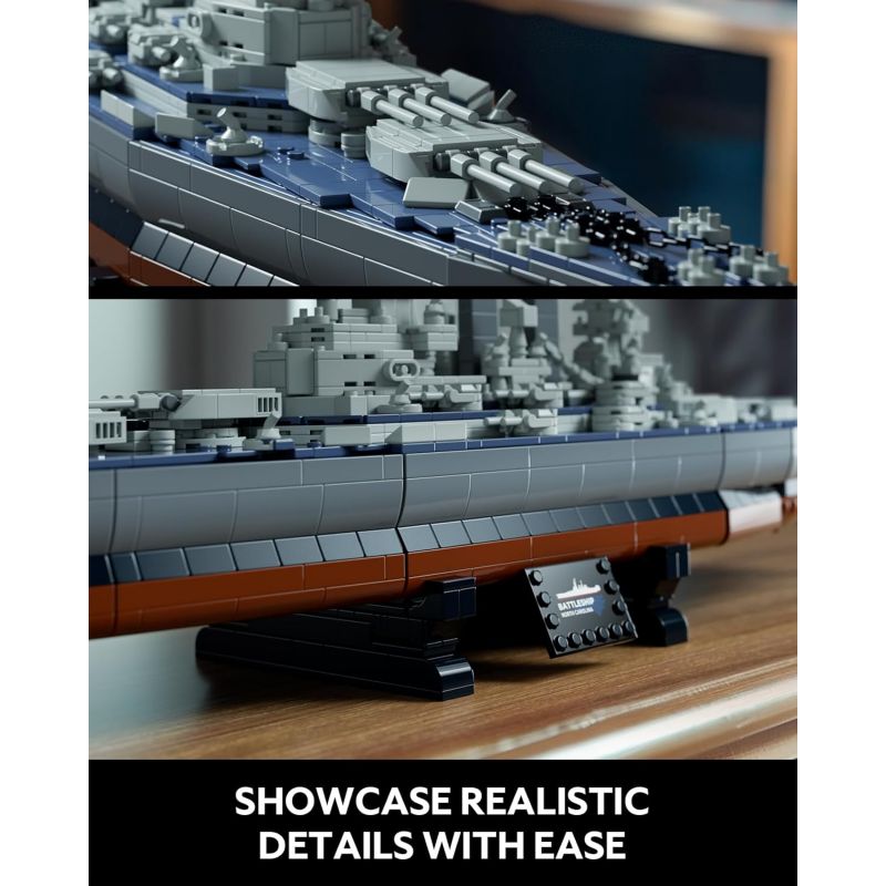NIFELIZ NF10280 10280 LỚP THIẾT GIÁP HẠM NORTH CAROLINA bộ đồ chơi xếp lắp ráp ghép mô hình Technic NORTH BATTLESHIP Kỹ Thuật Công Nghệ Cao Mô Hình Phương Tiện 1701 khối