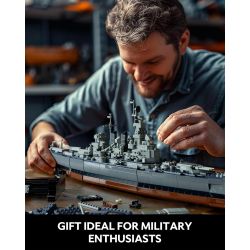 NIFELIZ NF10280 10280 LỚP THIẾT GIÁP HẠM NORTH CAROLINA bộ đồ chơi xếp lắp ráp ghép mô hình Technic NORTH BATTLESHIP Kỹ Thuật Công Nghệ Cao Mô Hình Phương Tiện 1701 khối