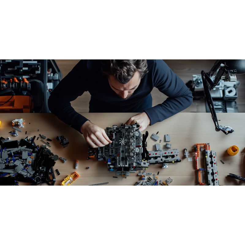 NIFELIZ NF10287 10287 ĐỘNG CƠ V8 bộ đồ chơi xếp lắp ráp ghép mô hình Technic V8 ENGINE Kỹ Thuật Công Nghệ Cao Mô Hình Phương Tiện 2725 khối