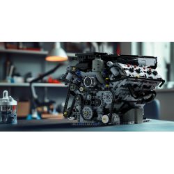 NIFELIZ NF10287 10287 ĐỘNG CƠ V8 bộ đồ chơi xếp lắp ráp ghép mô hình Technic V8 ENGINE Kỹ Thuật Công Nghệ Cao Mô Hình Phương Tiện 2725 khối