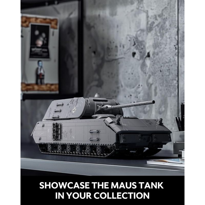 NIFELIZ NF10289 10289 XE TĂNG PANZER VIII MAUS CỦA ĐỨC TRONG THẾ CHIẾN THỨ HAI bộ đồ chơi xếp lắp ráp ghép mô hình Military Army PANZER VIII TANK Quân Sự Bộ Đội 2252 khối