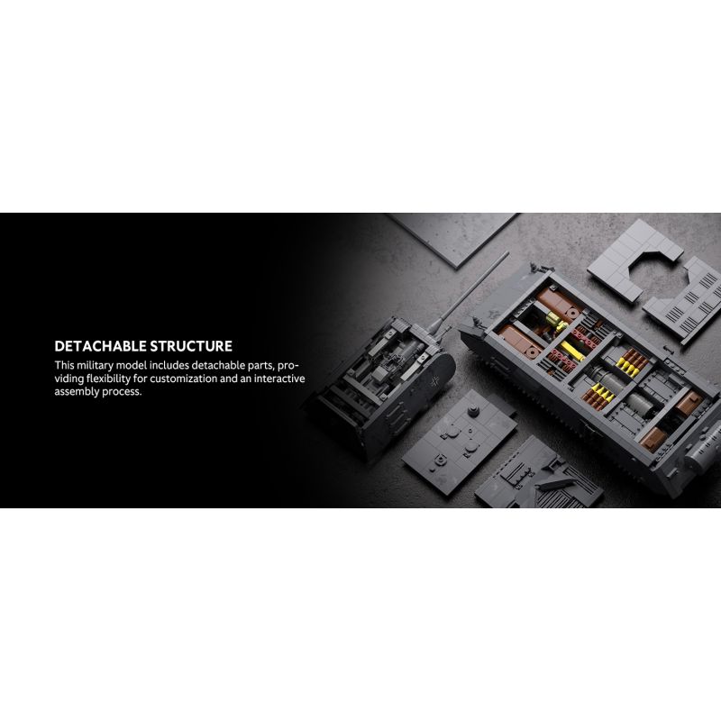 NIFELIZ NF10289 10289 XE TĂNG PANZER VIII MAUS CỦA ĐỨC TRONG THẾ CHIẾN THỨ HAI bộ đồ chơi xếp lắp ráp ghép mô hình Military Army PANZER VIII TANK Quân Sự Bộ Đội 2252 khối