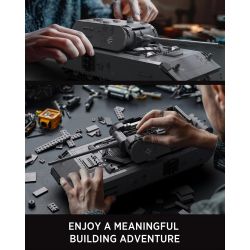 NIFELIZ NF10289 10289 XE TĂNG PANZER VIII MAUS CỦA ĐỨC TRONG THẾ CHIẾN THỨ HAI bộ đồ chơi xếp lắp ráp ghép mô hình Military Army PANZER VIII TANK Quân Sự Bộ Đội 2252 khối