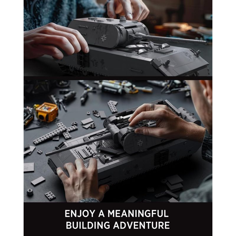 NIFELIZ NF10289 10289 XE TĂNG PANZER VIII MAUS CỦA ĐỨC TRONG THẾ CHIẾN THỨ HAI bộ đồ chơi xếp lắp ráp ghép mô hình Military Army PANZER VIII TANK Quân Sự Bộ Đội 2252 khối