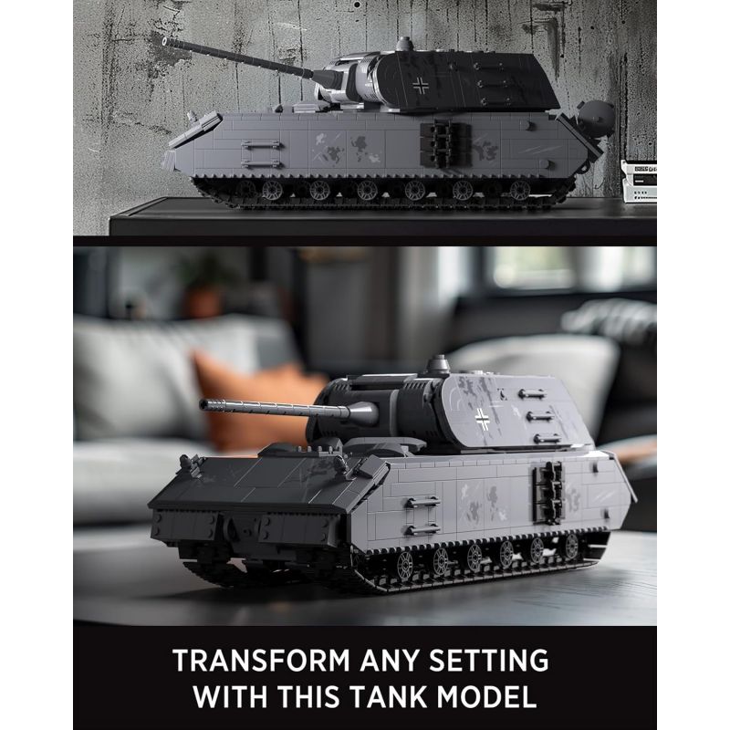 NIFELIZ NF10289 10289 XE TĂNG PANZER VIII MAUS CỦA ĐỨC TRONG THẾ CHIẾN THỨ HAI bộ đồ chơi xếp lắp ráp ghép mô hình Military Army PANZER VIII TANK Quân Sự Bộ Đội 2252 khối